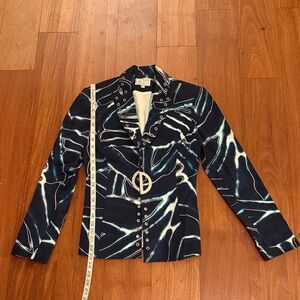 Alberto Makali Navy and White Jacket